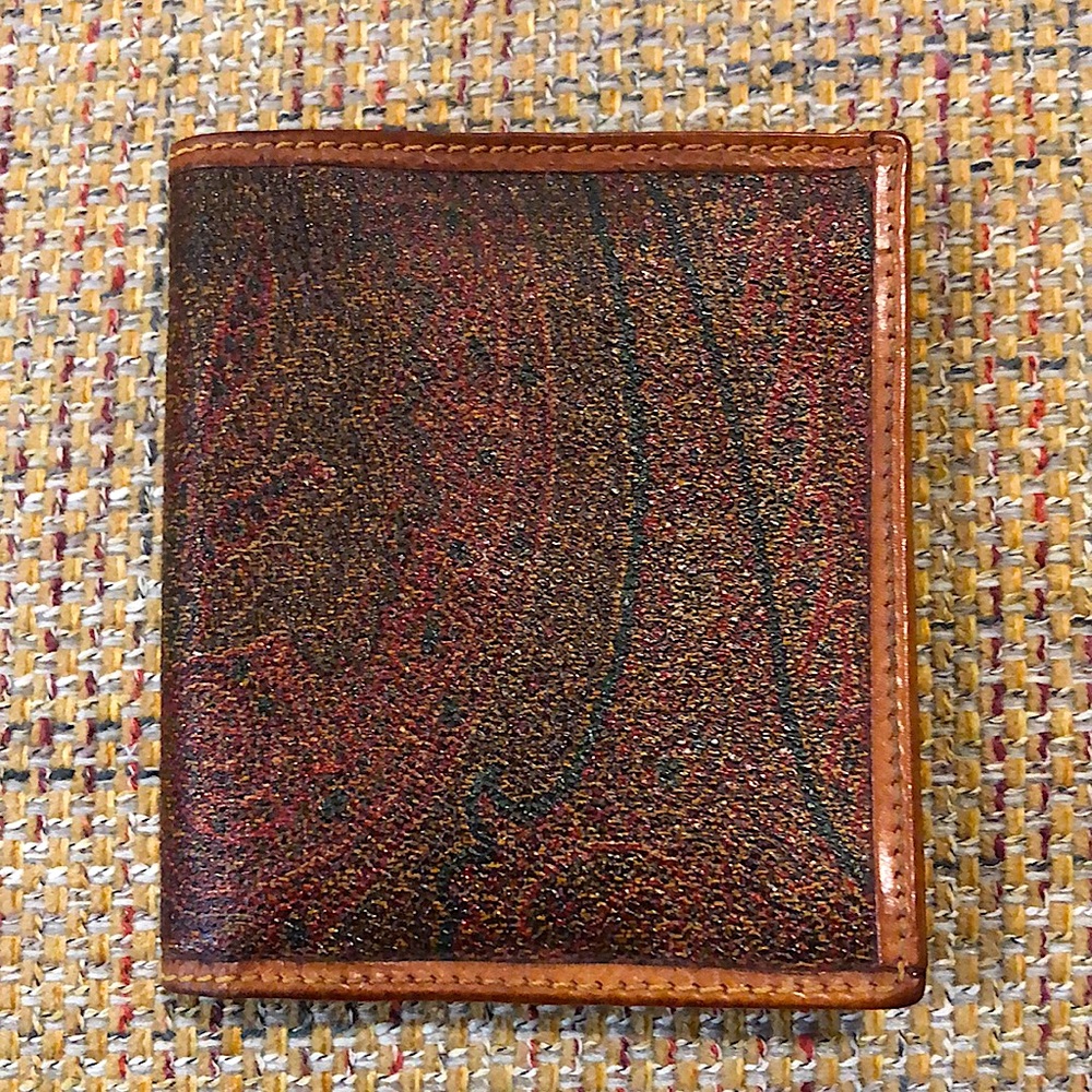 ETRO Milano Paisley Bifold Wallet Excellent Condition